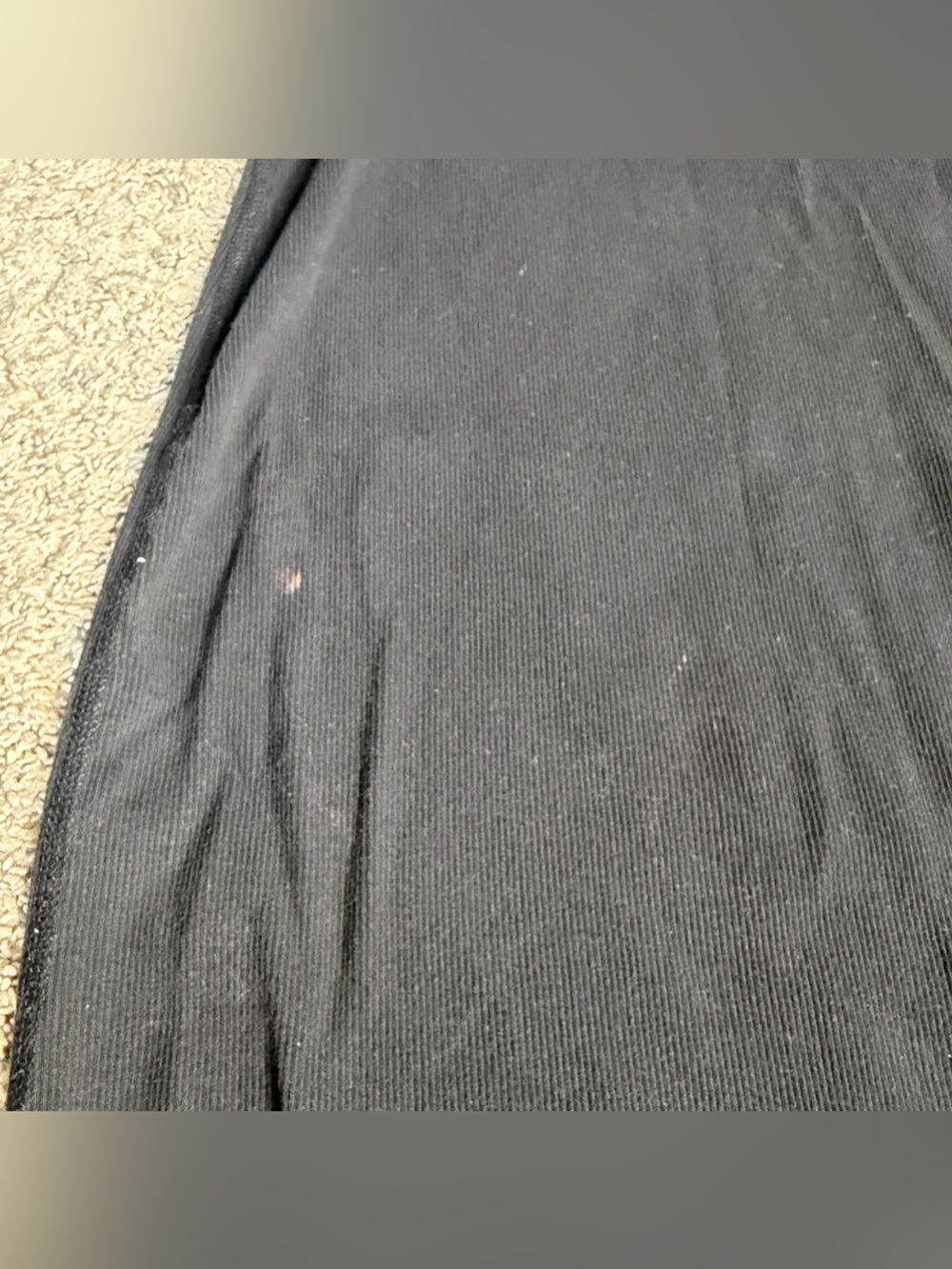 Buck Mason Surplus Ribbed Tank Maxi Dress small black organic cotton minimalist - Picture 12 of 14